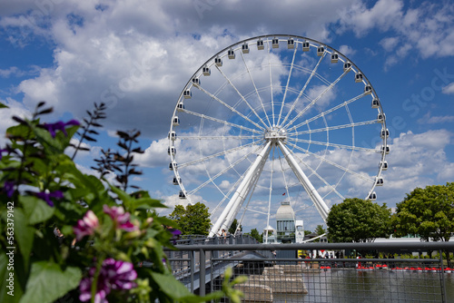 Grande roue de Montréal, big wheel, Montreal. Summer, Été.
