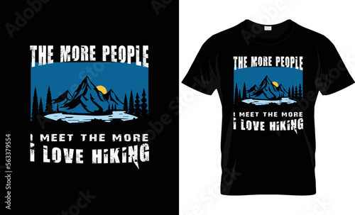 I will do awesome hiking t shirt design