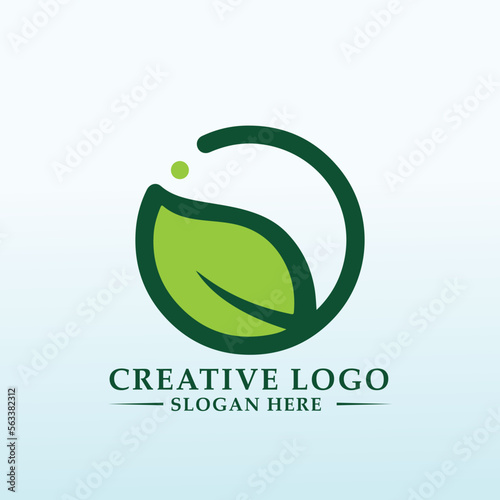 Organic farm for vegetables and greens logo