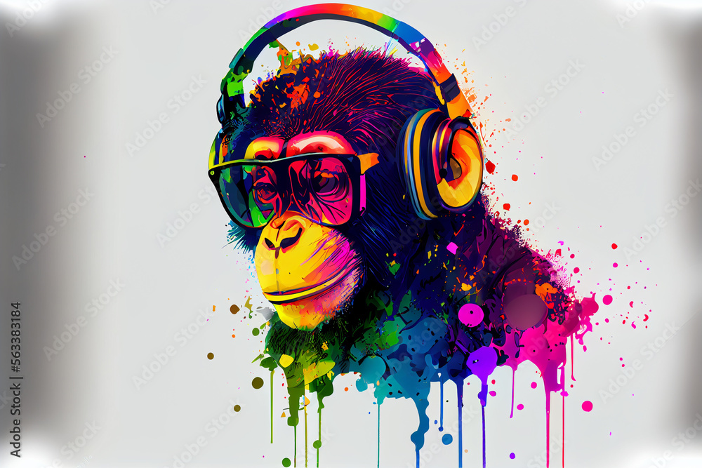 Funny Monkey Chimpanzee Face In Blur Background HD Funny Monkey Wallpapers   HD Wallpapers  ID 76923