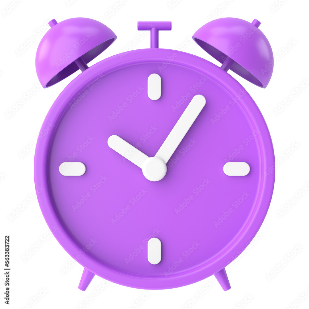3D alarm clock. 3D illustration. 3D alarm clock. 3D illustration.
