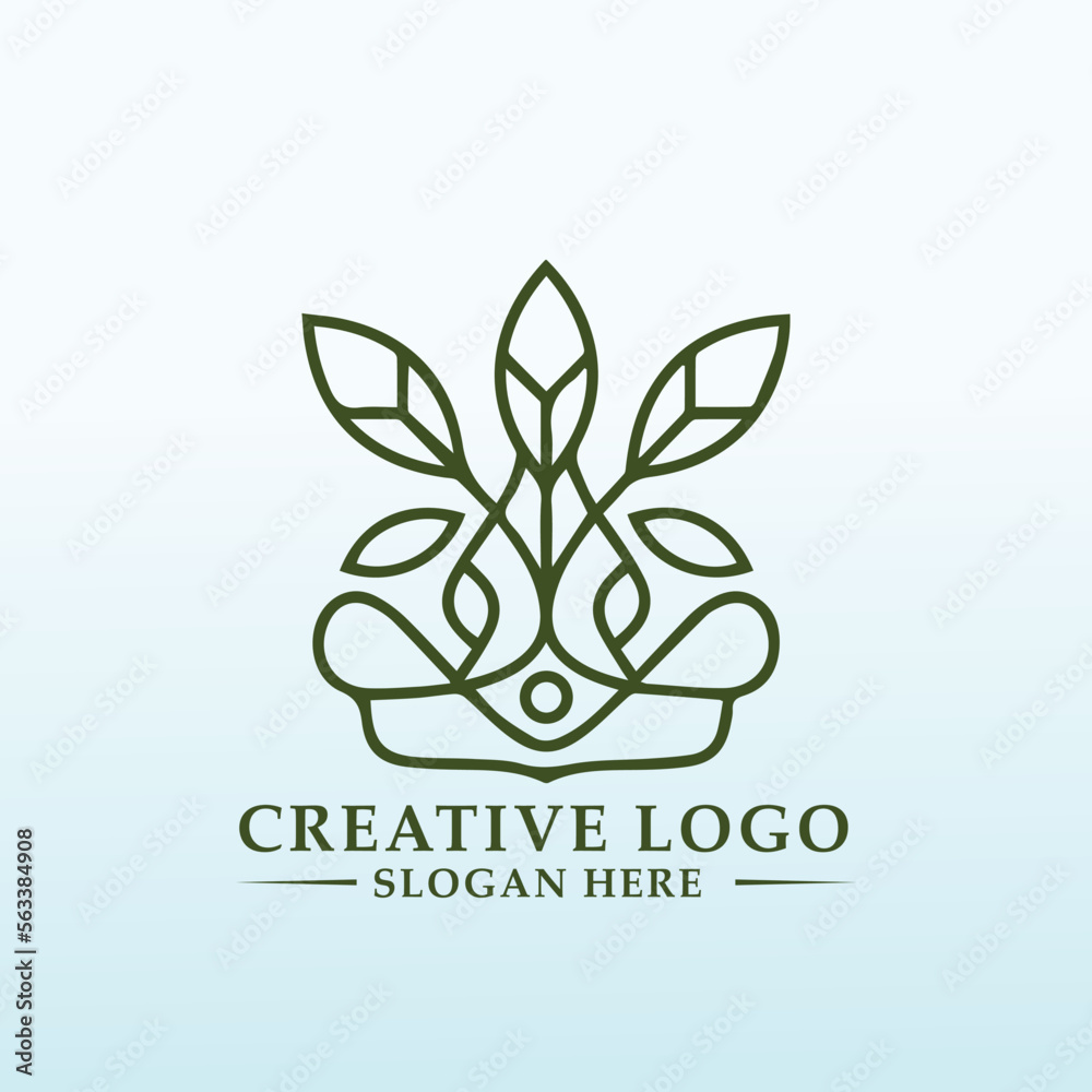 artistic and organic logo for industrial hemp company artistic and organic logo for industrial hemp company