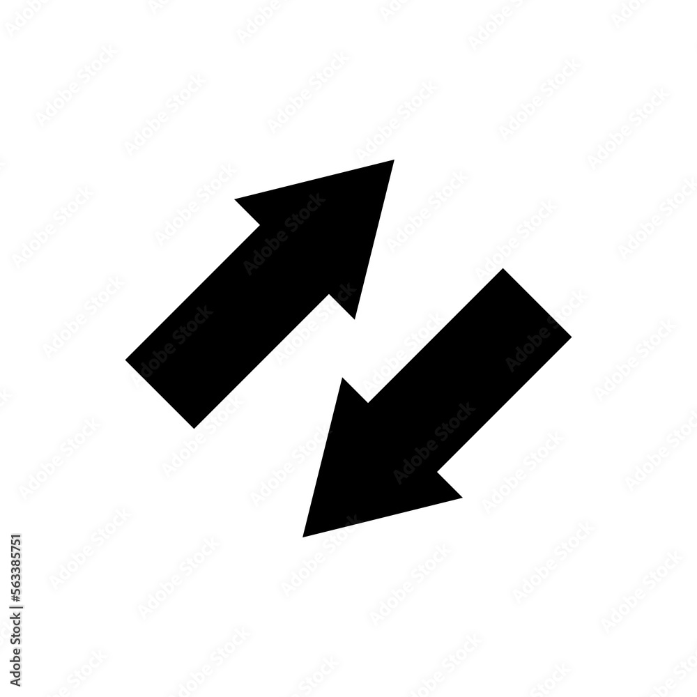 black directional arrows icon. illustration vector symbol black directional arrows icon. illustration vector symbol