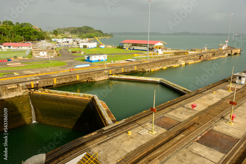 Gatun locks on the Panama canal