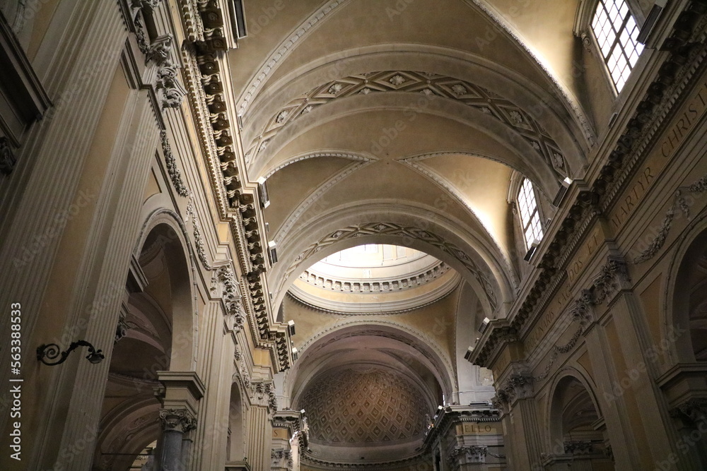 Inside of Duomo Cathedral in Ravenna, Emilia Romagna Italy