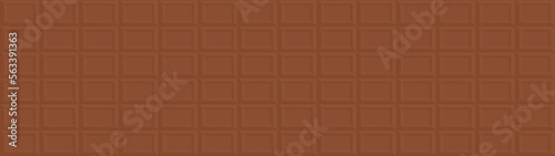 ミルクチョコレート色の板チョコ - スイーツ･お菓子作り･バレンタインデーのイメージの素材 