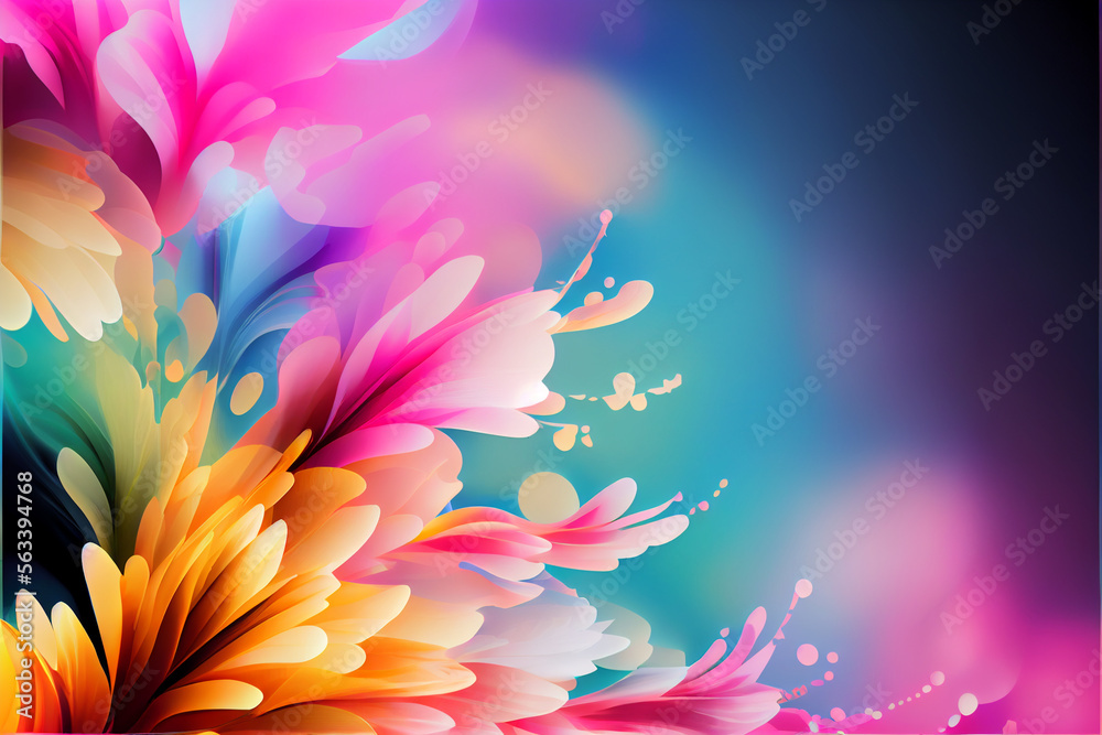 Beautiful and elegant background with flowers, colorful Beautiful and elegant background with flowers, colorful