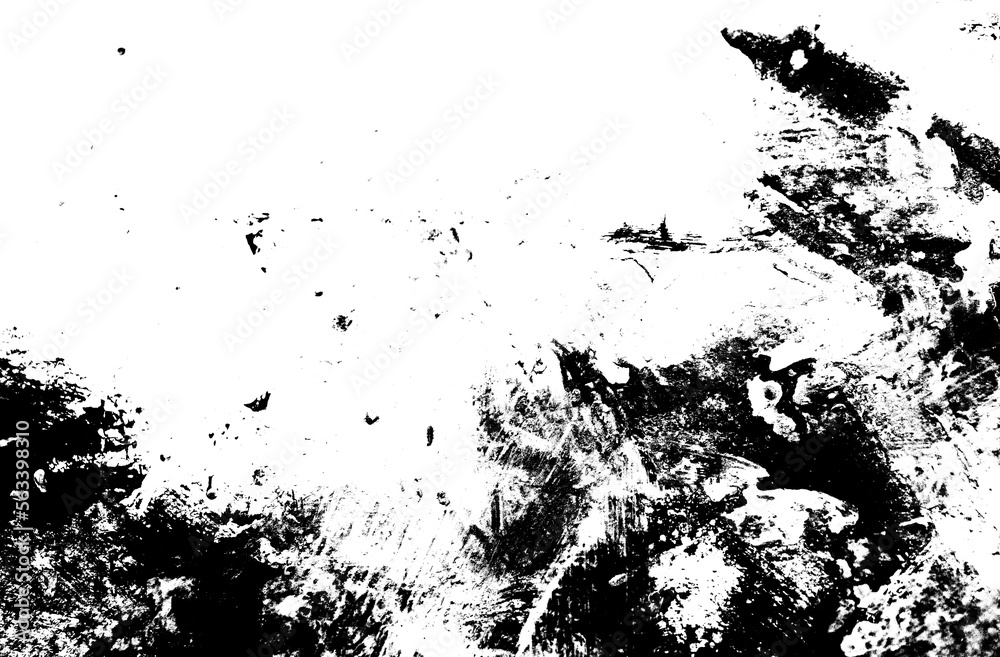 Naklejka premium Abstract black paint grunge background.