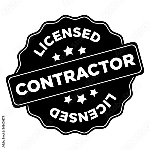 Licensed Contractor Badge Icon SVG