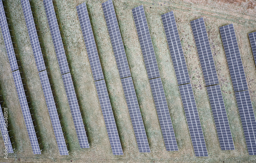 Solar heat panels providing alternative energy to local village