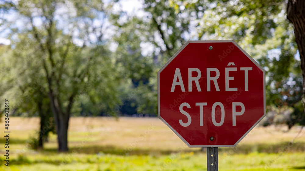 Panneau signalisation Arrêt/ Stop