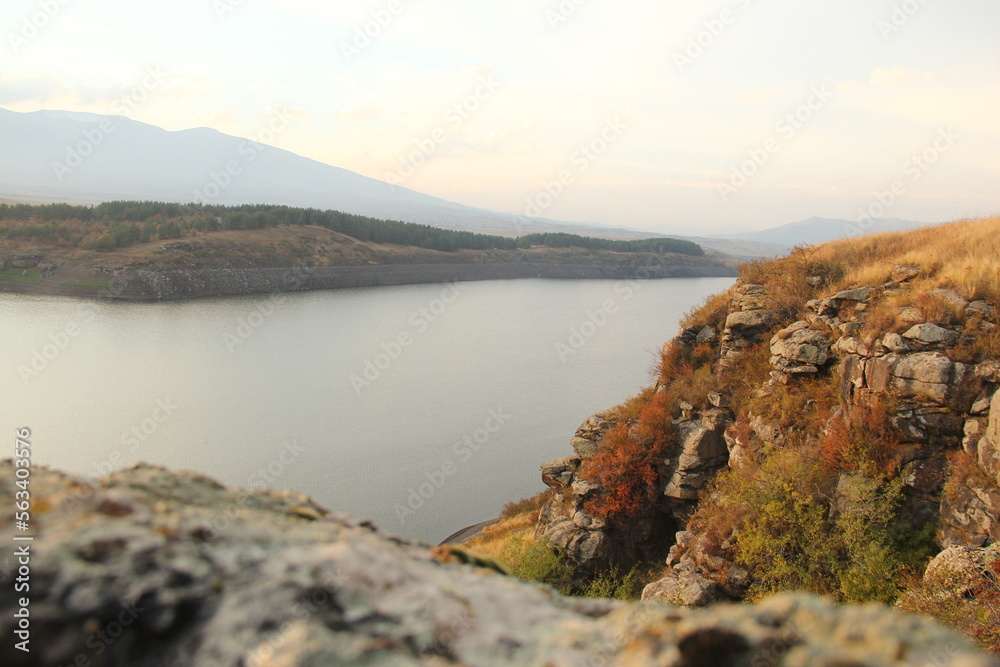 landscape with lake landscape with lake