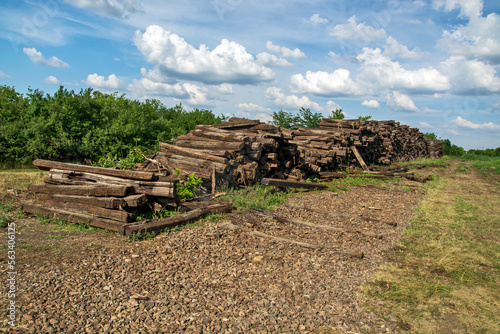 Old railway sleepers
