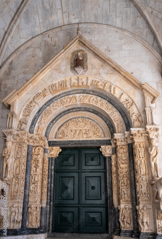 Radovan’s Magnificent Portal in St Lawrence Cathedral, Trogir, Croatia
