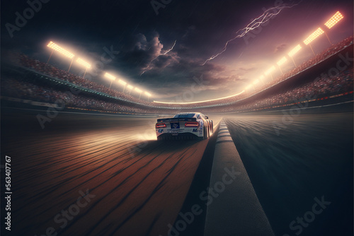 NASCAR  Motorsports  Generative AI  Illustration