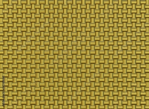 Pattern consisting of vertical and horizontal pipe segments in gold color