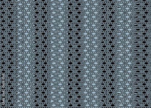 fabric pattern with different shapes in black, gray and blue colors, background wallpaper
