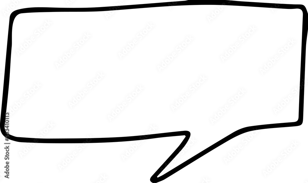 Speech Bubble hand drawn Speech Bubble hand drawn