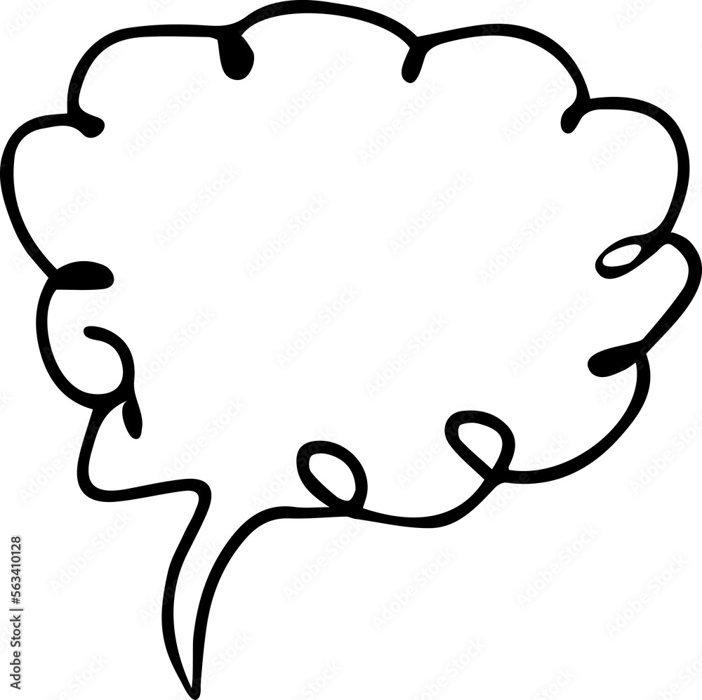 Speech Bubble hand drawn Speech Bubble hand drawn