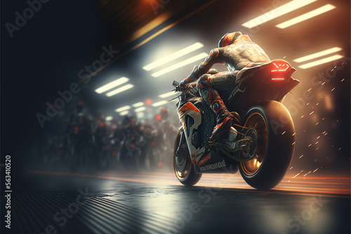 MotoGP  Motorsports  Generative AI  Illustration