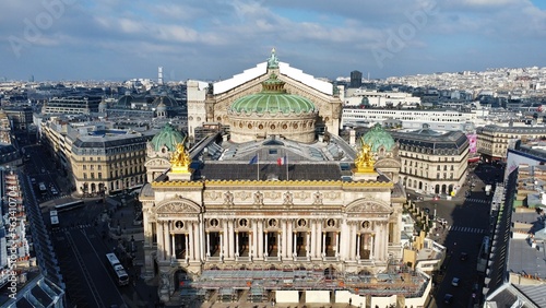 Drone photo Palais Garnier Paris France europe