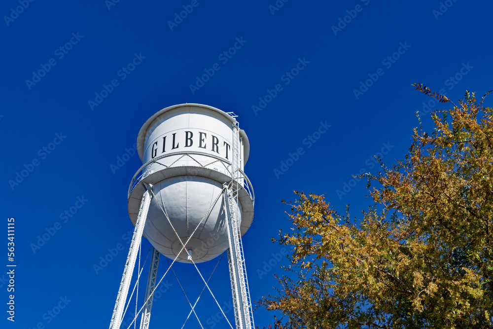 Gilbert, AZ Nov. 26, 2022 The Gilbert Water Tower, originally built