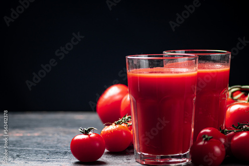 Wallpaper Mural Juice from ripe tomatoes in a glass.  Torontodigital.ca