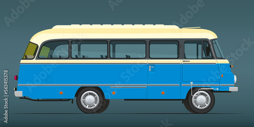 Obraz na plátne Retro german bus