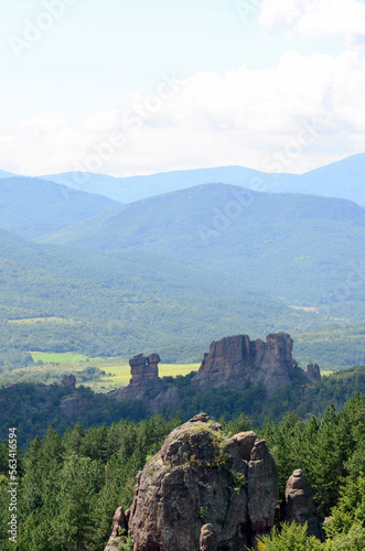 Mountain layers and green forests in Belogradchik