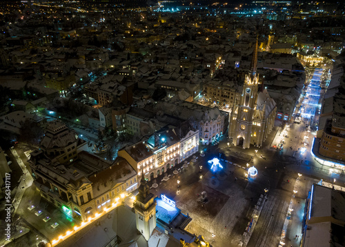 Quadro su tela New Year in Novi Sad, Serbia