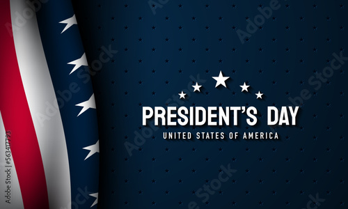 President's Day Background Design.