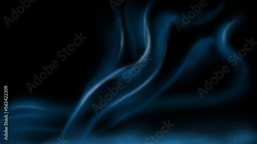 Smoke effect on black background.