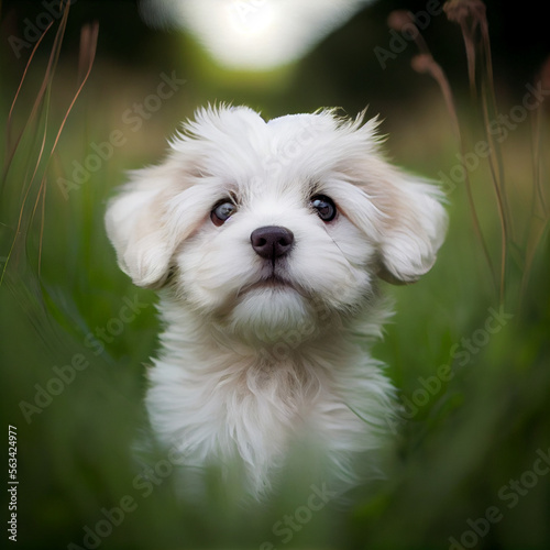 Cute White Dog, AI