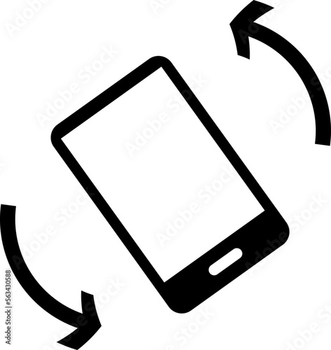 Mobile rotate vector icon, phone rotation symbol. trendy style on white background..eps