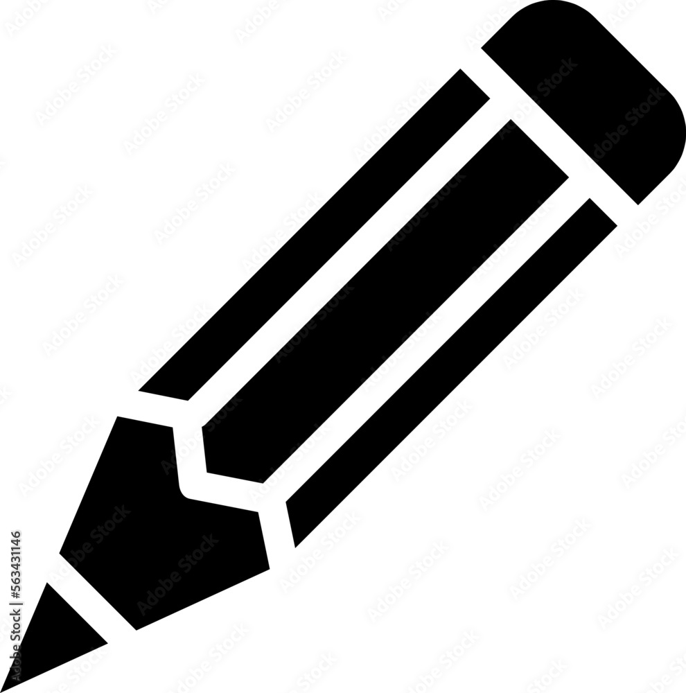 Pencil flat icon. Single high quality outline symbol of graduation for web design..eps Pencil flat icon. Single high quality outline symbol of graduation for web design..eps