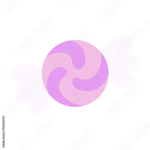 cute sweet purple spiral candy sugar vectors illustration for graphic design, symbol, icon, and decorative element. candy emoji icon