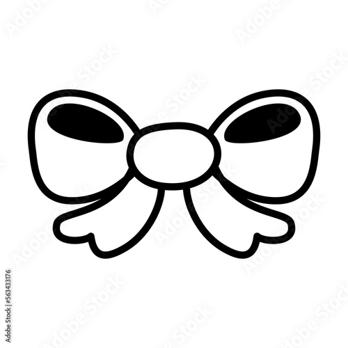 cute ribbon bow symbol or icon vectors illustration for graphic design, symbol, icon, and decorative element