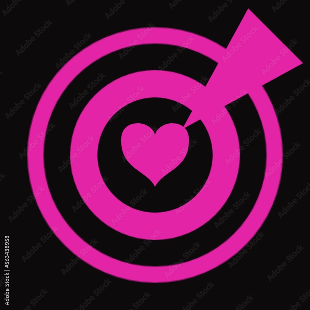 pattern with hearts background with circles pattern with hearts background with circles