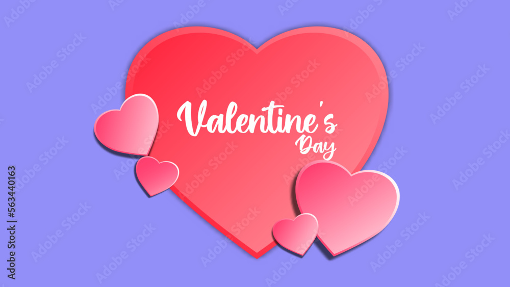 Valentine day background design for card, flyer, banner, and more