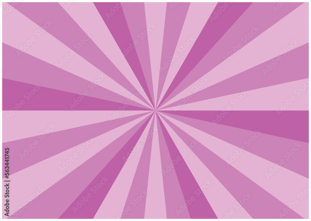 Obraz premium シンプルな集中線(ピンク)