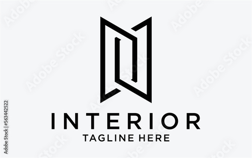 logo design interior simple modern