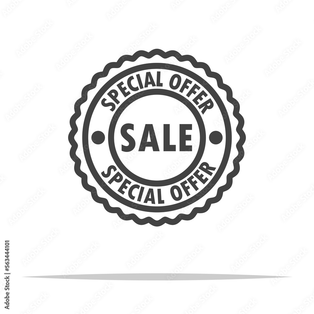 Sale special offer icon transparent vector isolated