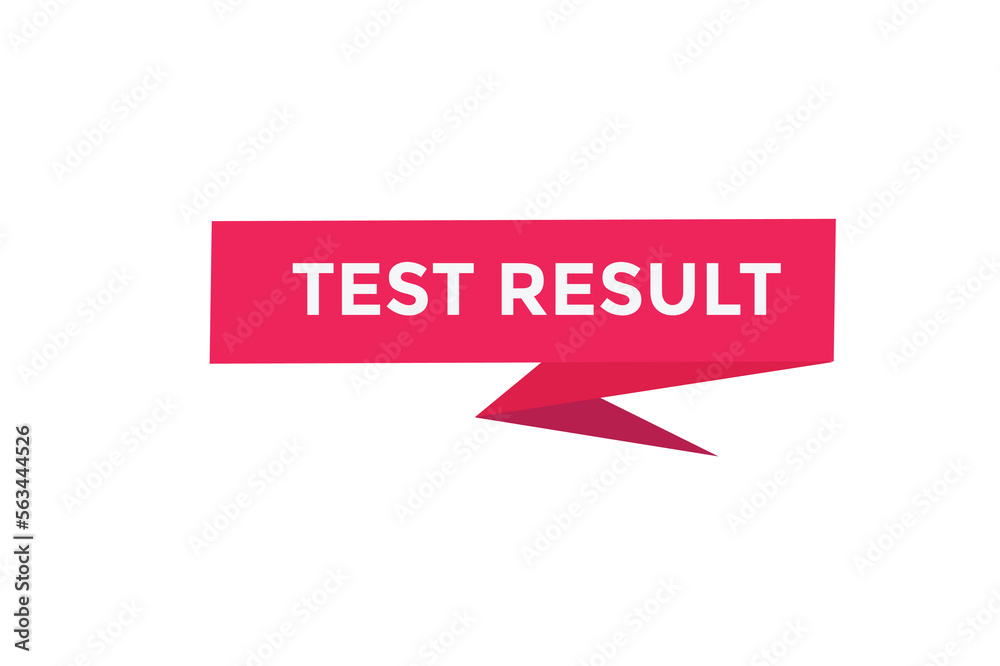 Obraz premium Test result button web banner templates. Vector Illustration 