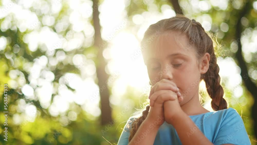 child pray. young gratitude a god religion concept. little girl in nature outdoors praying dreams of happiness to god. praise worship freedom concept. kid praying lifestyle in the forest child pray. young gratitude a god religion concept. little girl in nature outdoors praying dreams of happiness to god. praise worship freedom concept. kid praying lifestyle in the forest