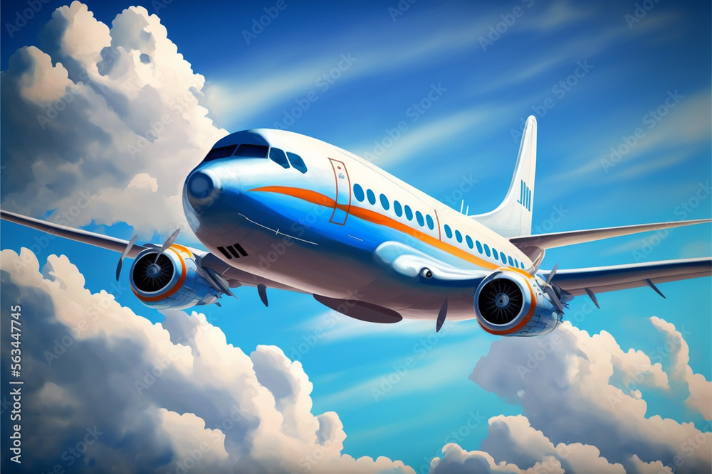Illustrating the Skies: The Art of Airplanes (AI Generated) Illustrating the Skies: The Art of Airplanes (AI Generated)