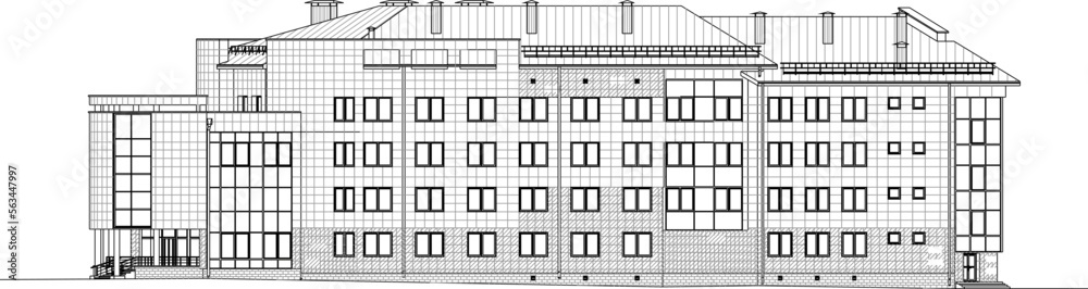 sketch vector illustration of five star hotel sketch vector illustration of five star hotel