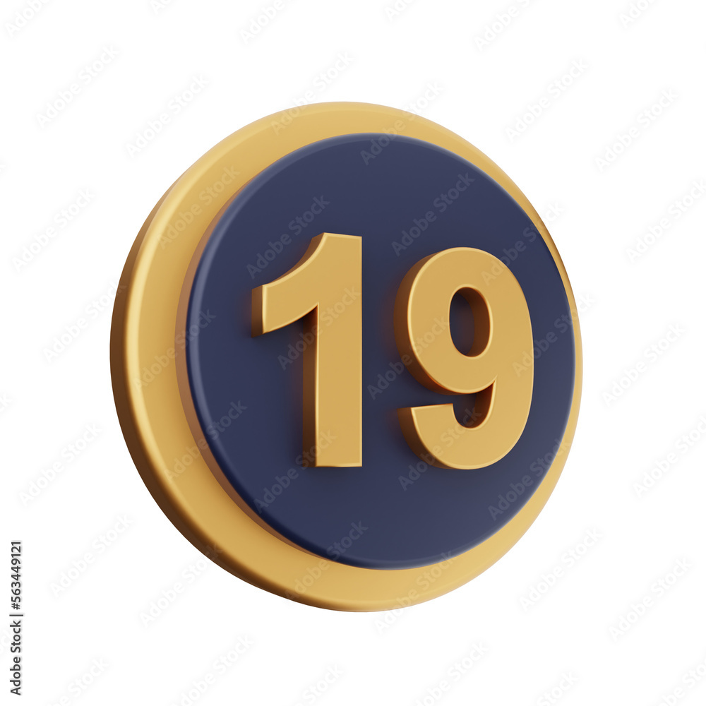 3d number icon illustration render 3d number icon illustration render