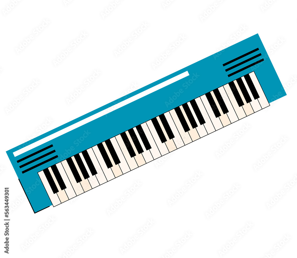 Fototapeta premium keyboard music isolated