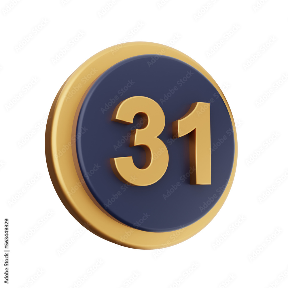 3d number icon illustration render 3d number icon illustration render