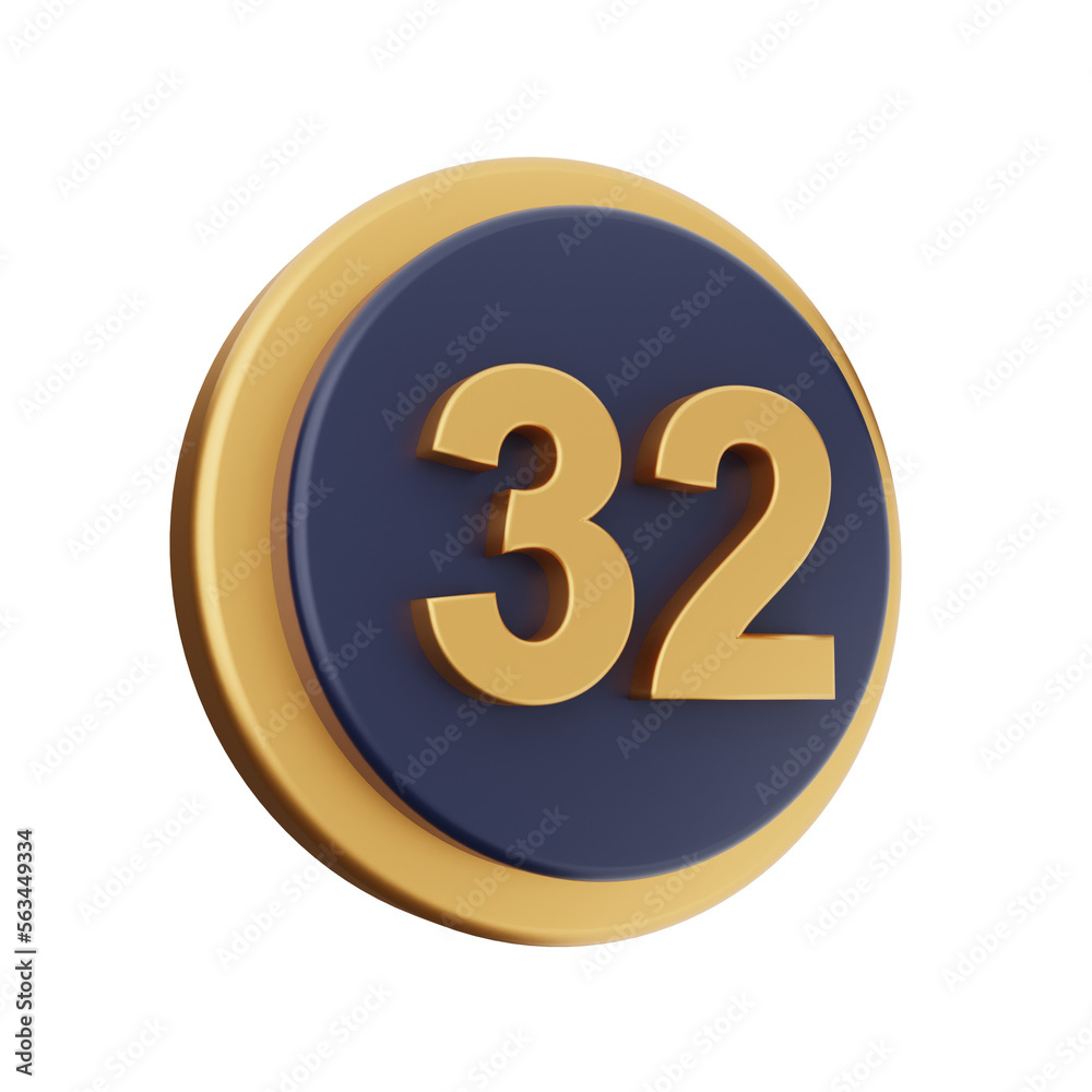 3d number icon illustration render 3d number icon illustration render